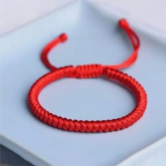Good Luck Fortune Bracelet for Best Protection Gift - Adjustable Rope Red String - Picture 4 of 5
